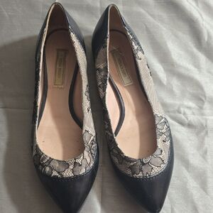 Nina Ricci Black and Lace Flats